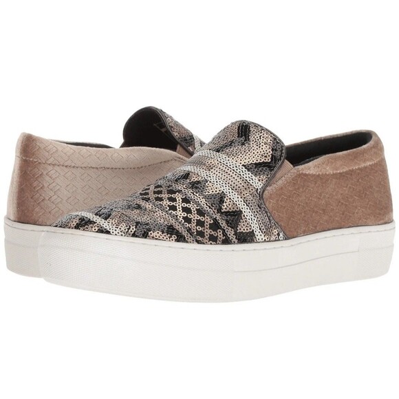 ROPER Platform Size 9 Sequins Athletic Slip On Sneakers Western Velvet - Picture 1 of 6